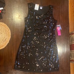 Sparkling Black Sequin women’s Dress